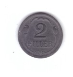 Moneda Ungaria 2 filler/filleri 1943, stare buna, curata