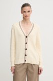 Gant cardigan culoarea bej, 4805343