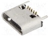 Conector USB B micro, versiune USB 2.0, verticala, GCT - USB3160-30-0170-0-C