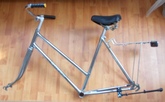Cadru de bicicleta inox cadru 21&quot; cadru 53,5 cm cadru inox nemagnetic, furca inox nemagnetic