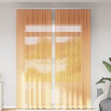 Gossi perdele voile cu bucle 2 buc portocaliu 140x260 cm