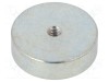 Magnet fix neodim 25mm, o&Aring;&pound;el, filet M4, 3mm, 105N, ELESA GANTER