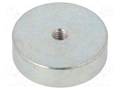 Magnet fix neodim 25mm, o&amp;Aring;&amp;pound;el, filet M4, 3mm, 105N, ELESA GANTER foto