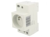 Soclu E 230VAC 10A pentru Şină DIN
