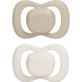 B.Box Natural Rubber 0-6m suzetă Vanilla/Latte 2 buc