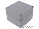Carcasă universală ABS gri &icirc;nchis 120mm x 120mm x 90mm