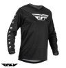 Tricou (bluza) cross-enduro pentru scuter - motocicleta Fly Racing model F-16 culoare: negru/alb Negru/alb L