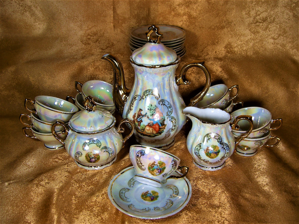 Set ceai cafea portelan Fragonard colectie cadou vintage | Okazii.ro