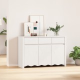 vidaXL Dulap &quot;DRAMMEN&quot;, alb, 114x43x75,5 cm, lemn masiv de pin