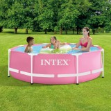 INTEX Piscină metalică supraterană Roz 244 x 76 cm PVC 42035610