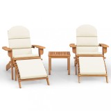 Cumpara ieftin Set mobilier de gradina Adirondack, 3 piese, lemn masiv acacia