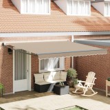Marchiză manuală retractabilă Bej 400x300 cm