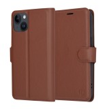Husa iPhone 14 Techsuit Leather Folio, maro