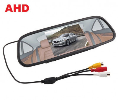 Display auto AHD de 5&amp;amp;quot; pe oglinda retrovizoare D706A-AHD foto
