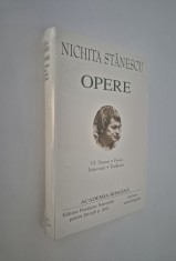 Nichita Stanescu Opere Academia Romana Volum sase Carte in tipla