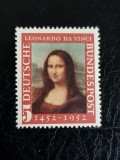 GERMANIA , RFG 1952 LEONARDO DA VINCI , MONA LISA TIMBRU NESTAMPILAT