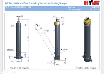 Cilindru basculare hyva 70545296 foto