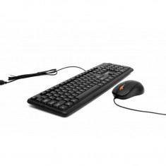 Kit Tastatura + Mouse SPACER SPDS-S6201, Qwerty, USB, 1000 - 2000 dpi, Negru foto