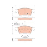 TRW set placute frana, frana disc Cotec
