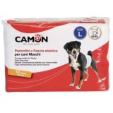 Scutece pentru caini masculi, Camon, L 60/80 cm 12 buc