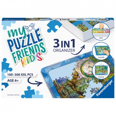 Organizator Albastru 3 In 1 Pentru Puzzle foto