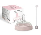 Tetină anti-colici cu pai si greutate, mombella breast like, flux consistent (mărimea xl) - old rose