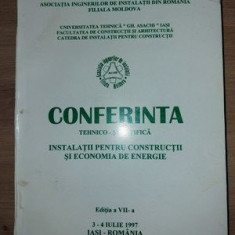 Conferinta tehnico-stiintifica: Instalatii pentru constructii si economia de energie (ed. VII)