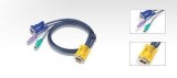 CABLU KVM ATEN, convertor Serial la Video + PS/2, conector 1: SPHD-15 (T); conector 2: VGA (T), PS/2 x 2, &quot;2L-5202P&quot; (timbru verde 0.8 lei)