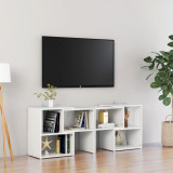 Comoda TV, alb extralucios, 104x30x52 cm, PAL GartenMobel Dekor, vidaXL