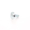 Surub cu filet metric, cu cap bombat torbant, zincat alb, diametru cap 20.65 mm, M8 x 20 mm