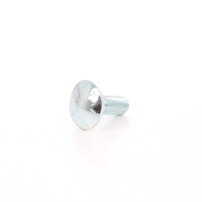 Surub cu filet metric, cu cap bombat torbant, zincat alb, diametru cap 20.65 mm, M8 x 20 mm foto