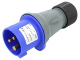 Conector Alimentare AC Trifazat Mufă Tată Drept pe Cablu
