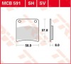 Placute Frana Fata TRW MCB591 Suzuki GSX 600 F 750 F 1100 F (88-97) Sinterizate