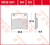 Set placute frana fata TRW MCB591 - Suzuki GSX 600 F (88-97) - GSX 750 F 89-97) - GSX 1100 F (88-96) 4T LC 600-750-1100cc