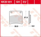 Set placute frana fata TRW MCB591SI - Suzuki GSX 600 F (88-97) - GSX 750 F 89-97) - GSX 1100 F (88-96) 4T LC 600-750-1100cc