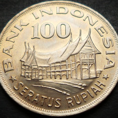 Moneda exotica 100 RUPII (Rupiah) - INDONEZIA / INDONESIA, anul 1978 *cod 5099 A