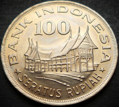 Moneda exotica 100 RUPII (Rupiah) - INDONEZIA / INDONESIA, anul 1978 *cod 5099 A foto