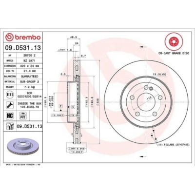 Set disc frana Mercedes Clasa C (W205) 07.13-02.23, Clasa C Convertible (A205) 06.16-04.23, Clasa C Coupe (C205) 10.15-04.23, Clasa C T-Model (S205) foto