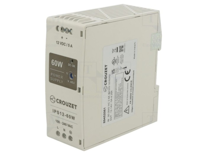 Alimentator șină DIN 12V 5A