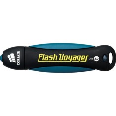 MEMORIE USB 3.0 CORSAIR 32 GB, cu capac, carcasa cauciuc, negru / albastru, &amp;quot;CMFVY3A-32GB&amp;quot; (timbru verde 0.03 lei) foto