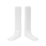 Console metalice, pentru etajere, albe, 115 x 180 mm, set 2 bucati