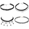 Set 4 coliere choker elegant, negru