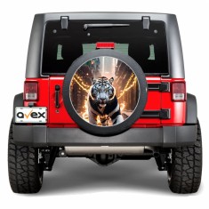 Sticker Auto Roata de Rezerva rezistenta la intemperii si raze UV, diametru 55 cm, Cod: AVX-RR16