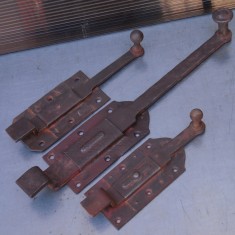 LOT 3 ZAVOARE / INCHIZATOARE DE POARTA - FACUTE MANUAL DIN FIER, FUNCTIONALE foto