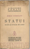 Statui. Sonete Si Evadari Din Sonet - Mihai Codreanu - 1939, Bucuresti, Fundatia Regele Carol II, Beletristica, Roman