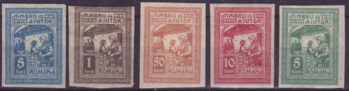 Romania 1917 Timbru de ajutor RRR