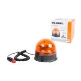 Girofar auto Automax 12V/ 24V, orange cu bec LED, fixare magnetica, 45 Led-uri, R10,R65