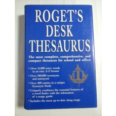 ROGET&#039;S DESK THESAURUS * The most complete, comprehensive, and compact thesaurus for school and office. -