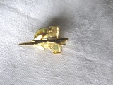 Insigna - pin Avion de lupta [4]. Aurie, Noua