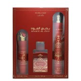 Set Lattafa: Bade'e Al Oud Sublime, Eau De Parfum, For Men, 100 ml + Bade'e Al Oud Sublime, Scented Spray, For Men, 200 ml + Bad
